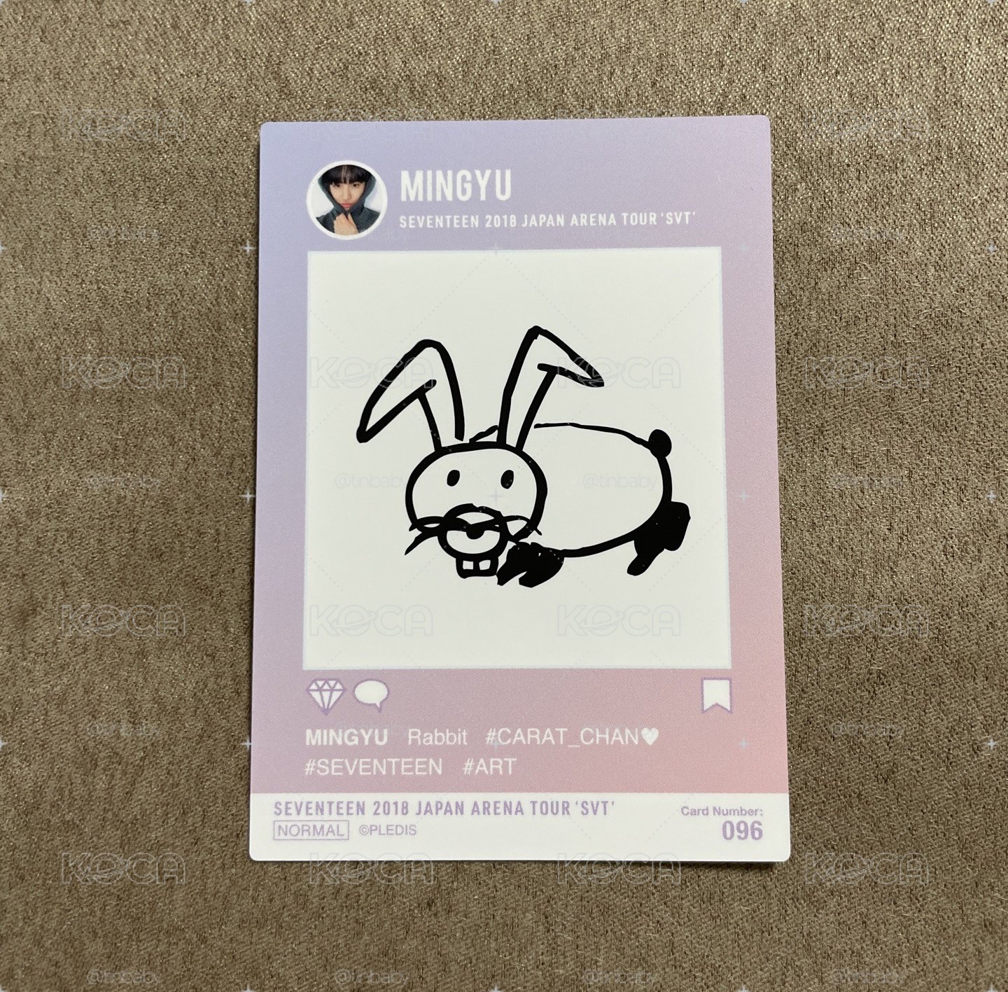 seventeen 2018珉奎日巡小卡