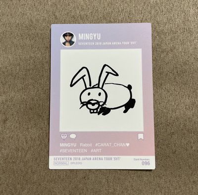 seventeen 2018珉奎日巡小卡