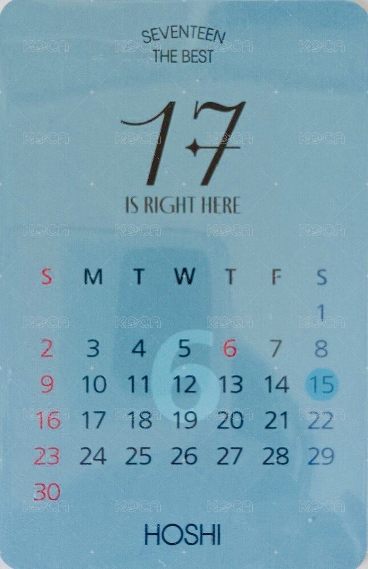 精選專 mk 生日卡背 特典卡  背面