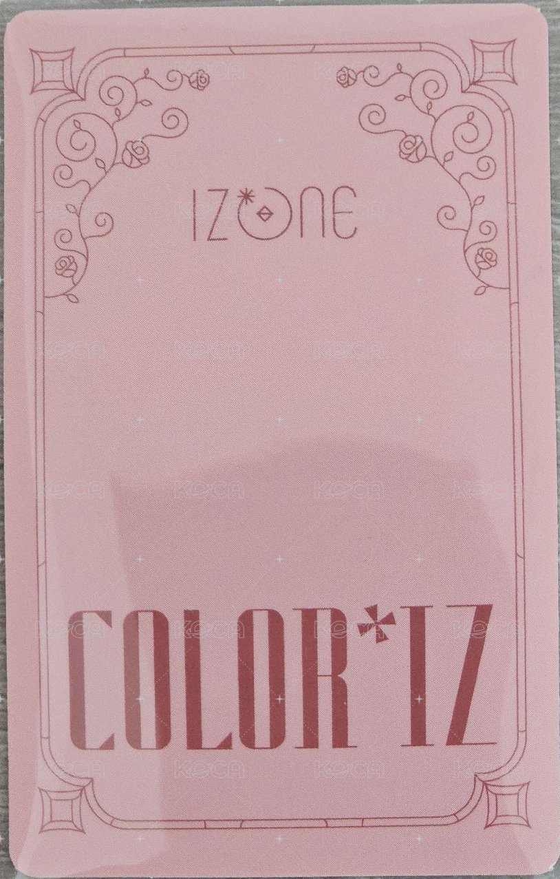 COLOR*IZ 專輯卡 智能專卡 背面