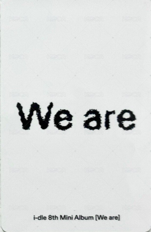 We are kms 1.0 特典卡 v1 背面