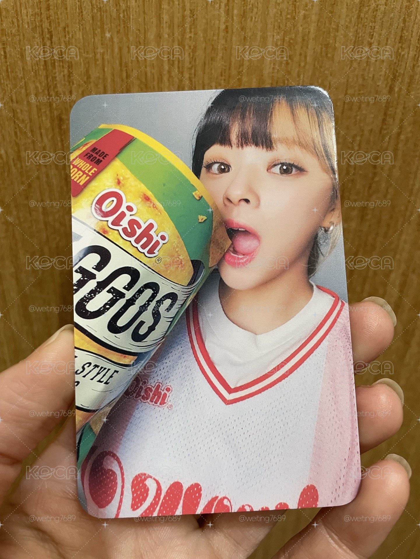 Twice二代Oishi餅乾代言卡 定延卡
