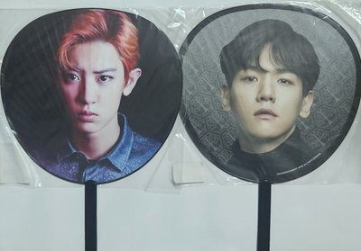 EXO 燦烈、伯賢 官方日巡大王扇