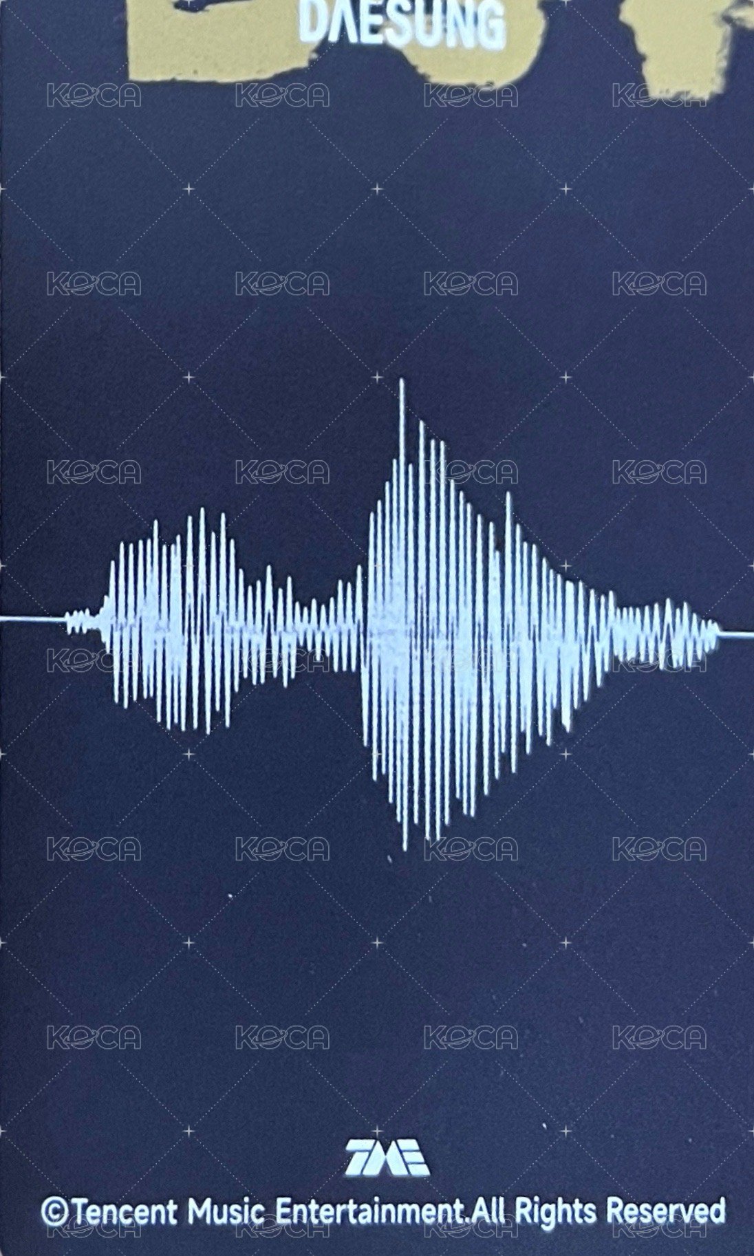 QQ音樂 典藏星光卡 QQ音樂 星光卡 1星 拼圖星光卡C 背面