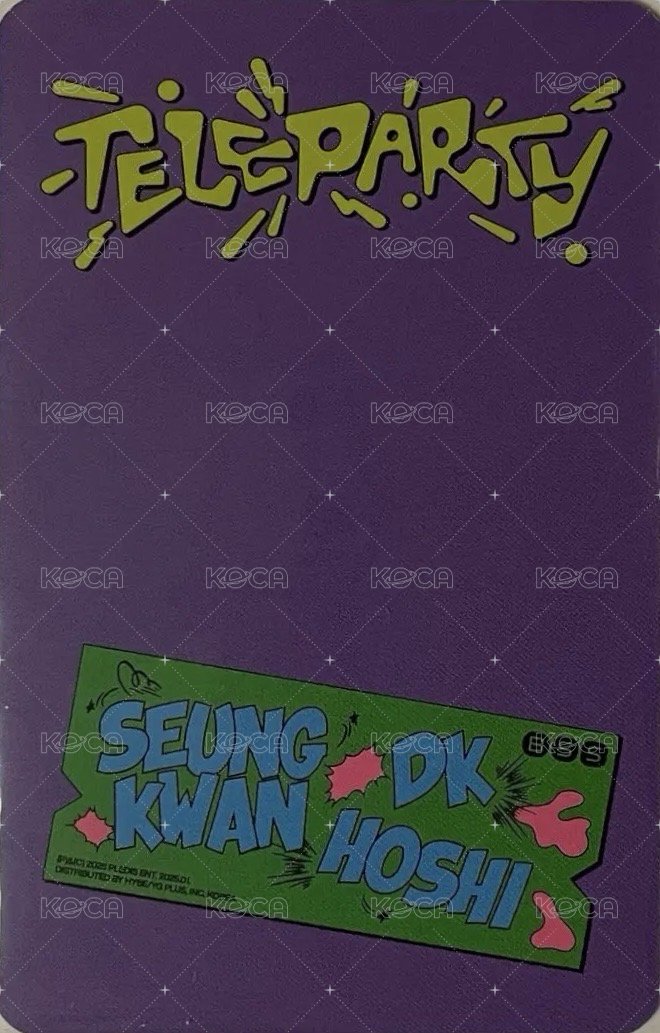 ‘TELEPARTY’ mp 特典卡  背面