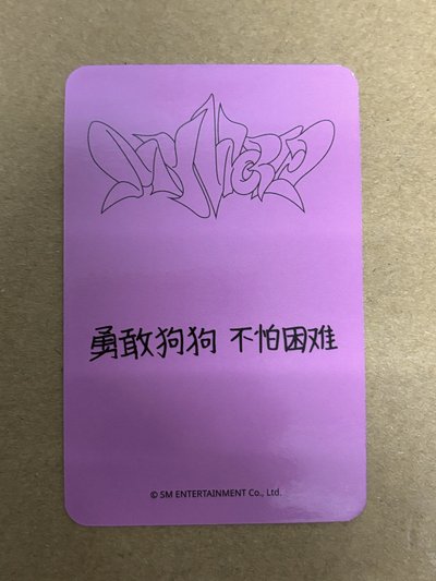 aespa Winter 冬天 MY WORLD sr 特典卡 星河預售B冬 冬-