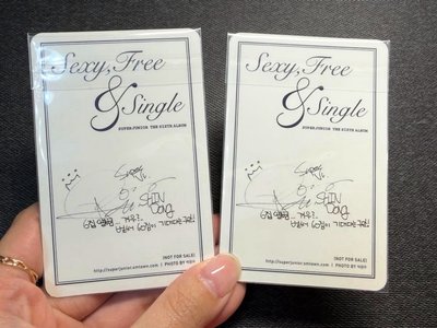 super junior sexy free & single 韓版 神童卡