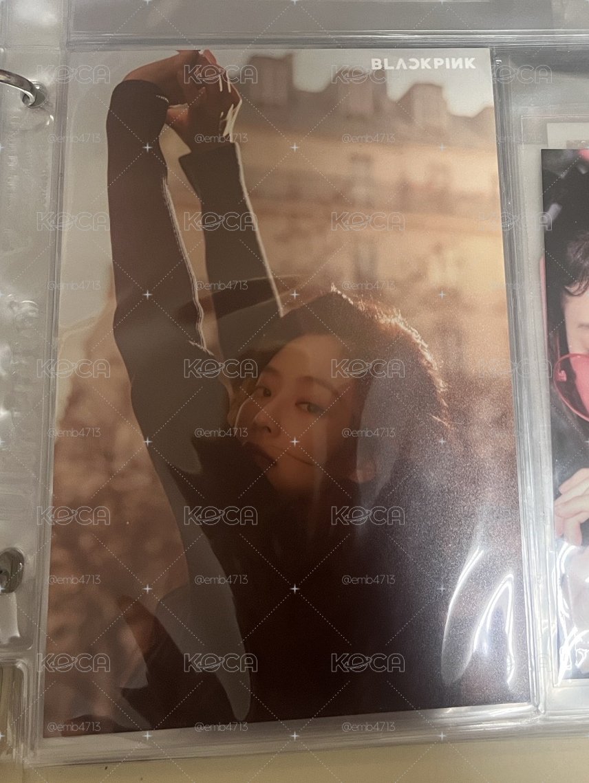 BLACKPINK JENNIE 1巡 首爾場 明信片多帶5