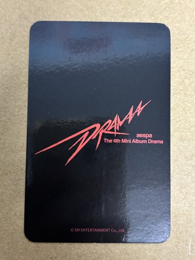 （瑕）aespa NingNing 寧 Drama k4 特典卡 預售寧 寧-