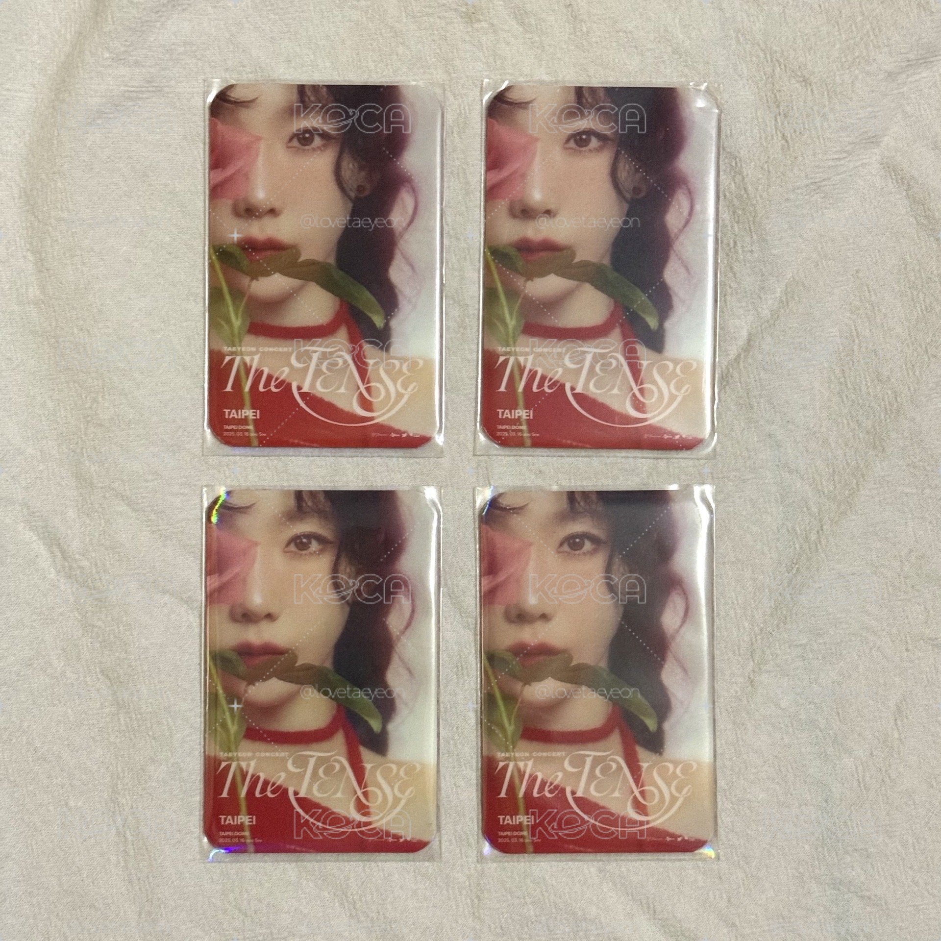 Taeyeon THE TENSE 台北入場卡