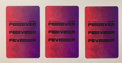 丁潤浩 姜呂尚 崔鍾浩 Fever pt.1 wd/MK 簽售卡