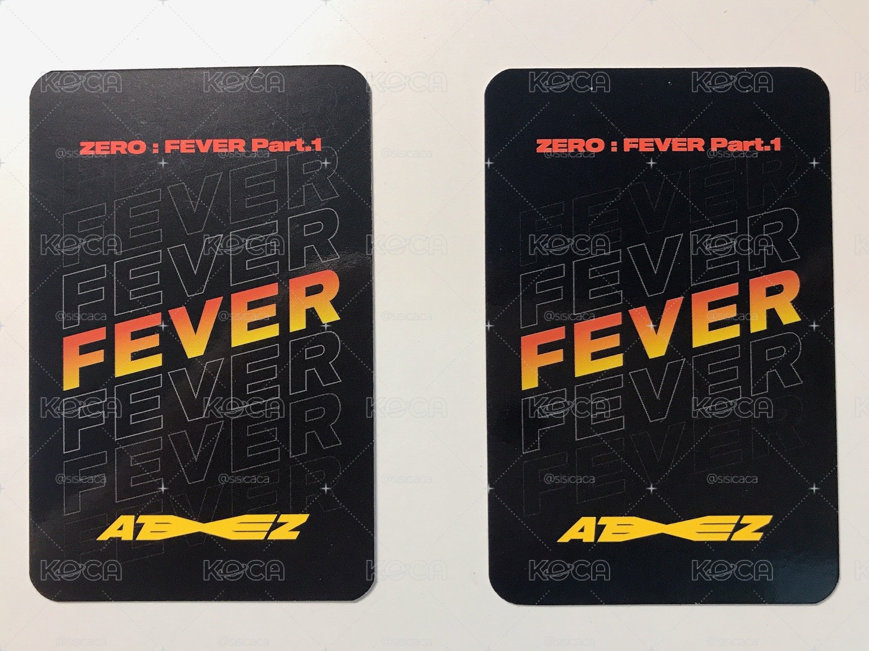 丁潤浩 崔鍾浩 Fever pt.1 mk/ma 簽售卡