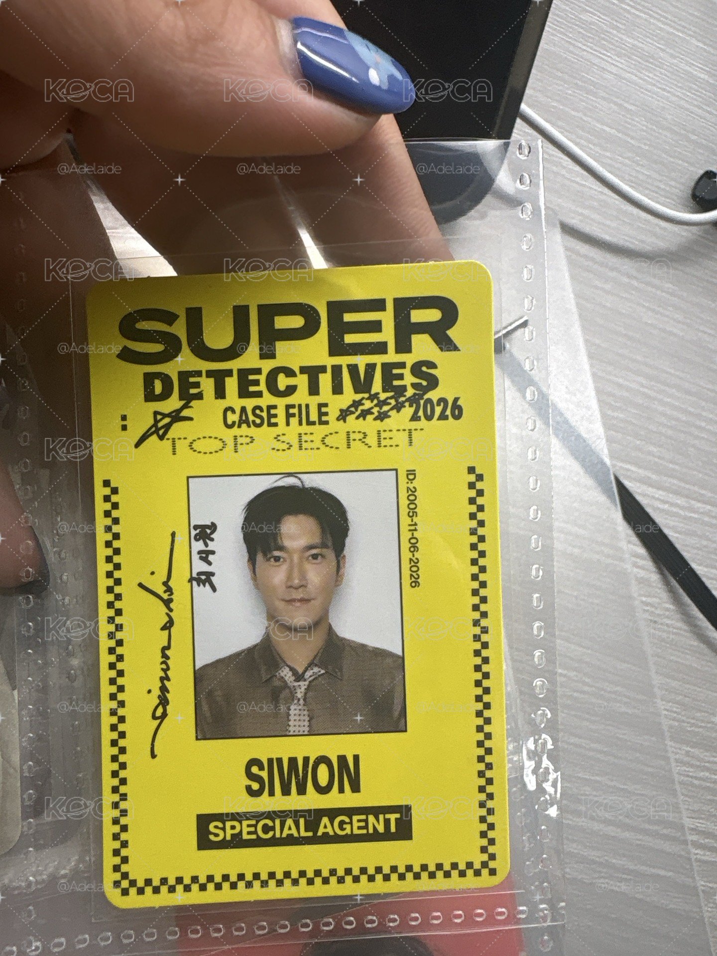 始源年曆ID卡