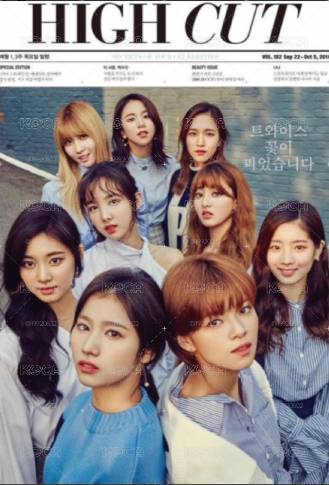TWICE HIGH CUT雜誌