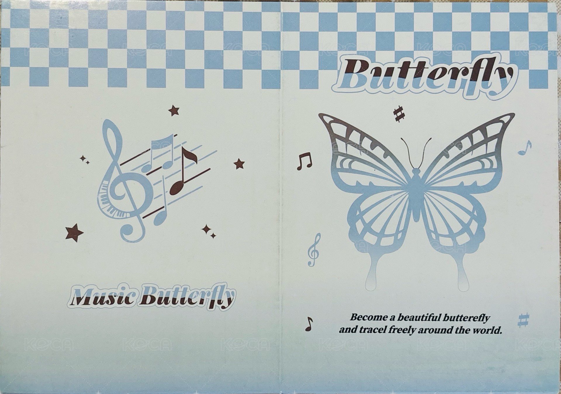 藍白格蝴蝶🦋