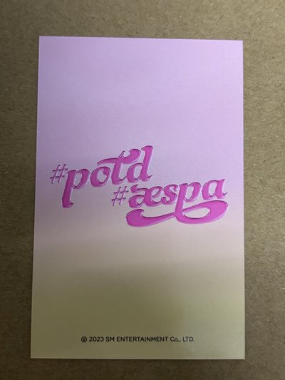 aespa Giselle 吉吉 #potd展會 隨機卡 吉-