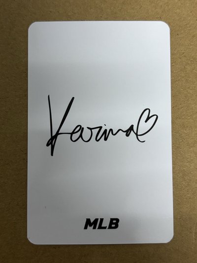 （瑕）aespa Karina 柚子 代言卡 MLB 柚-