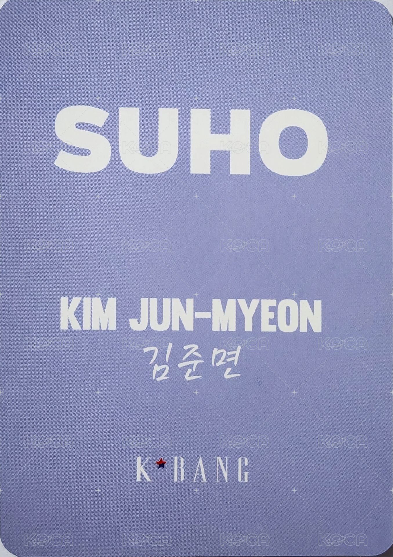 Grey Suit 德國 k*bang 雜誌卡  背面