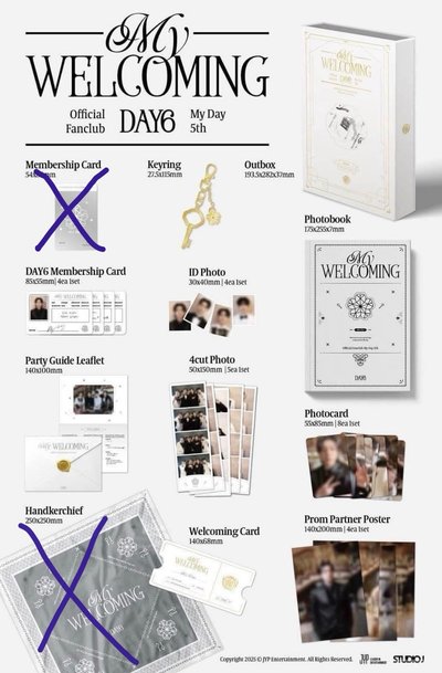DAY6 5期 會員禮
