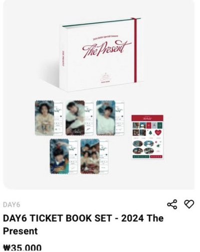 DAY6 票卡冊 票卡組 2024 The Present