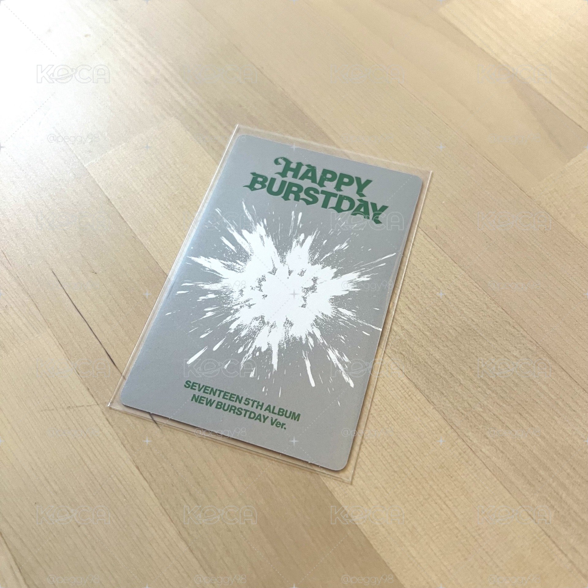 SEVENTEEN - [HAPPY BURSTDAY]  NEW BURSTDAY DK小卡