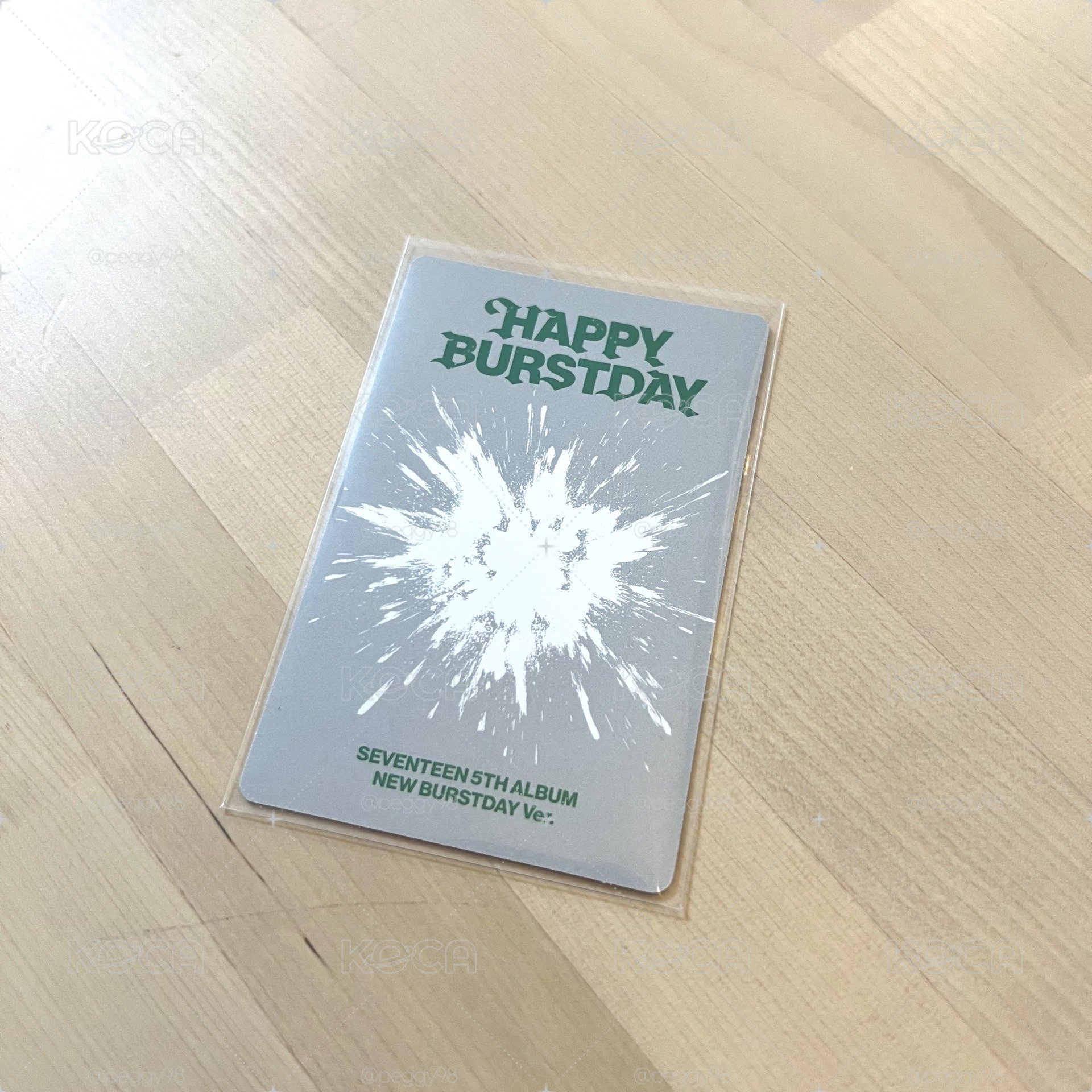 SEVENTEEN - [HAPPY BURSTDAY]  NEW BURSTDAY DK小卡