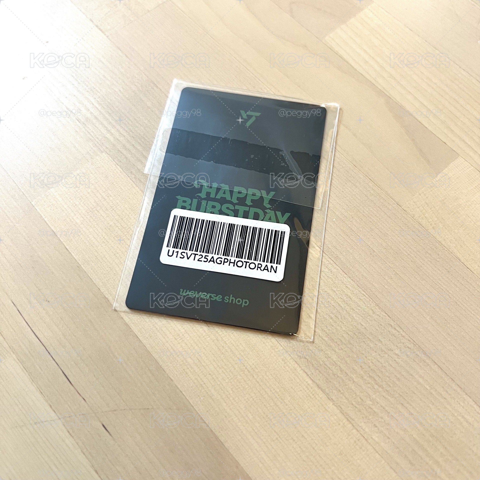 SEVENTEEN - [HAPPY BURSTDAY] Weverse GV特典 DK小卡