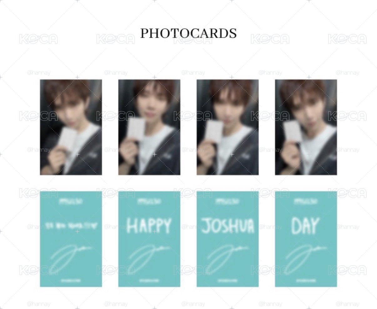 Joshua 洪知秀 生日禮盒 小卡一套