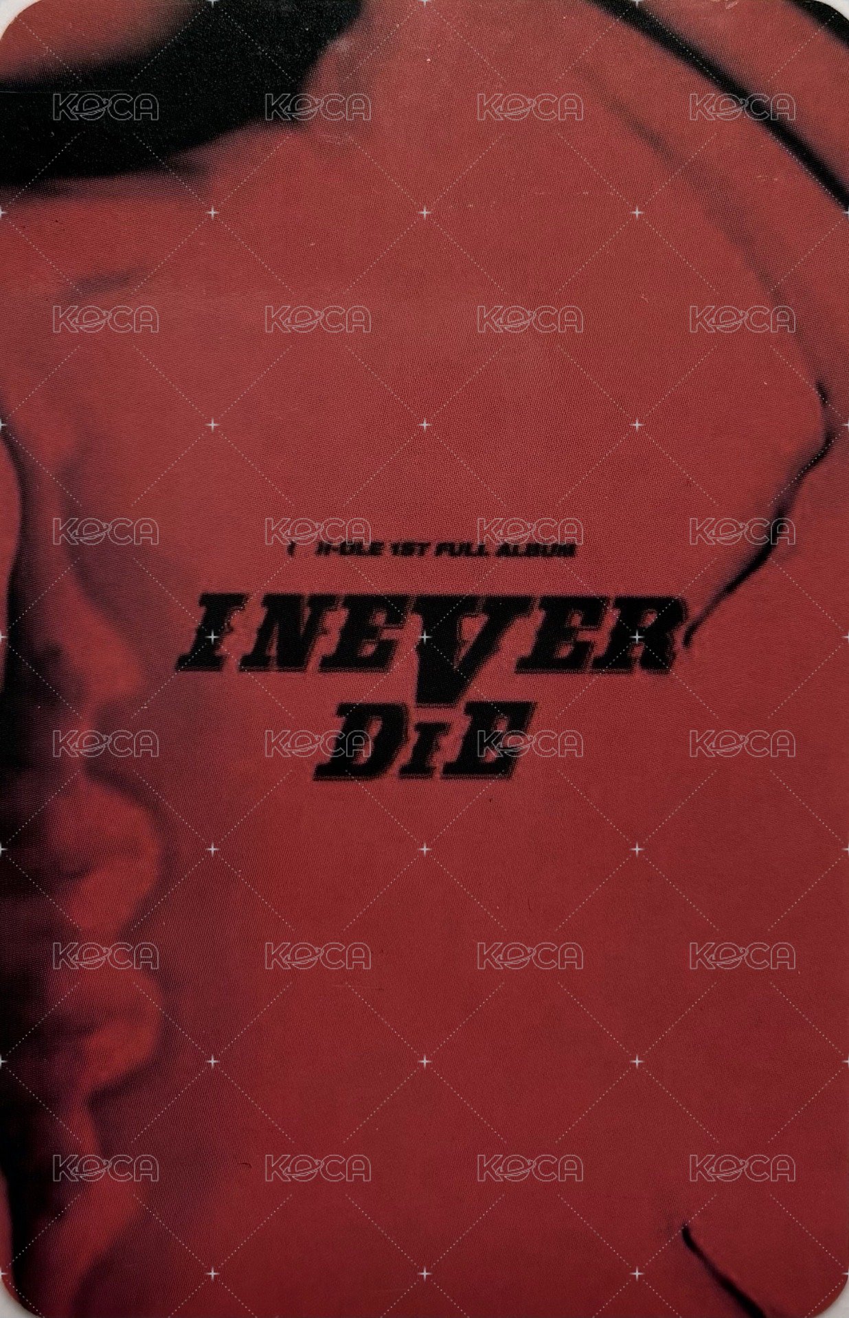 I NEVER DIE kms 1.0 簽售卡 團卡 背面