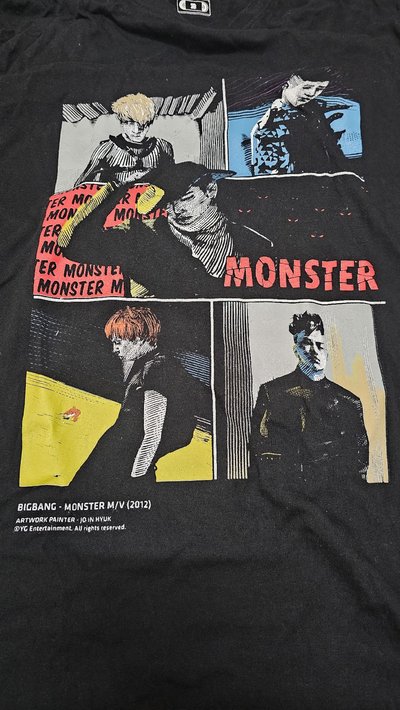全新未下水 BIGBANG MONSTER MV T恤 韓國製 保存良好吊牌還在 3600