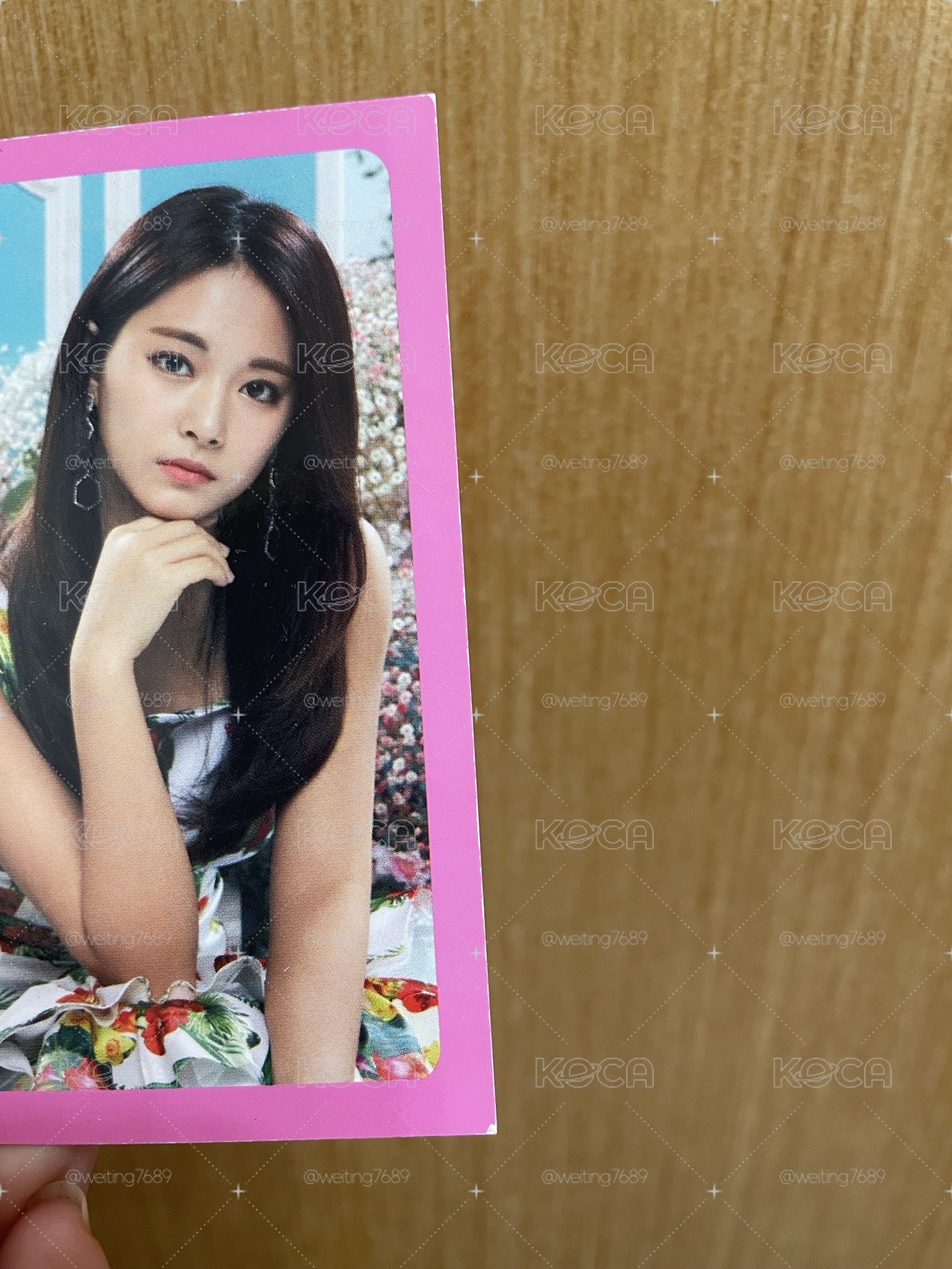 Twice_Twiceland二巡演唱會 鐵盒小卡：粉板子瑜卡