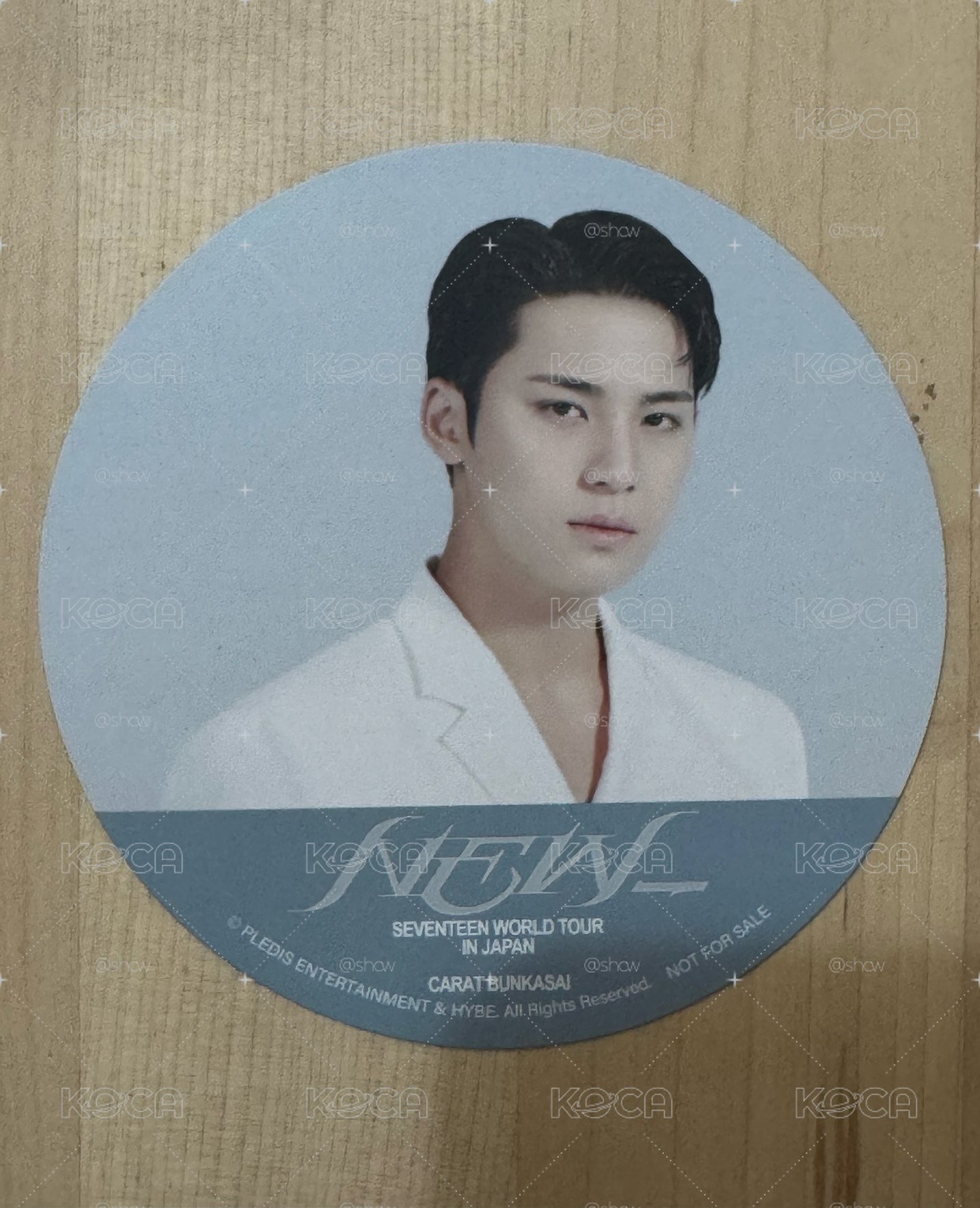 SEVENTEEN NEWWorld tours   金玟奎 MINGYU餐車杯墊