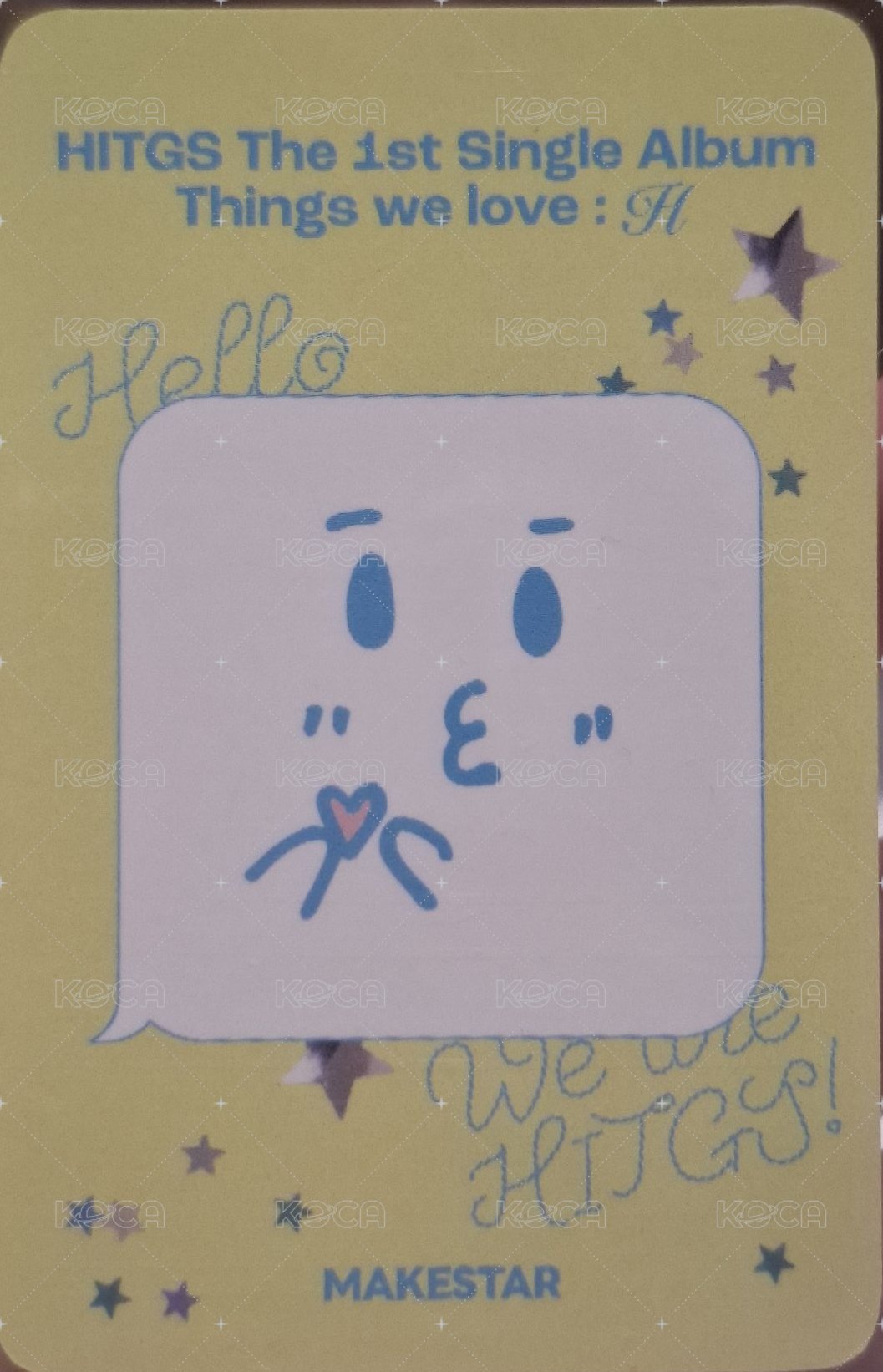 Things we love : H ms 簽售卡  背面