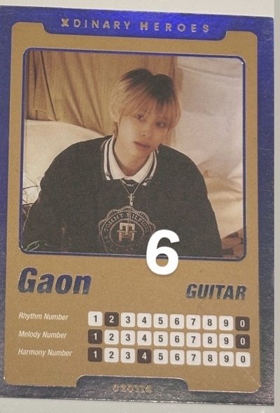 Gaon 郭智碩 遊戲卡