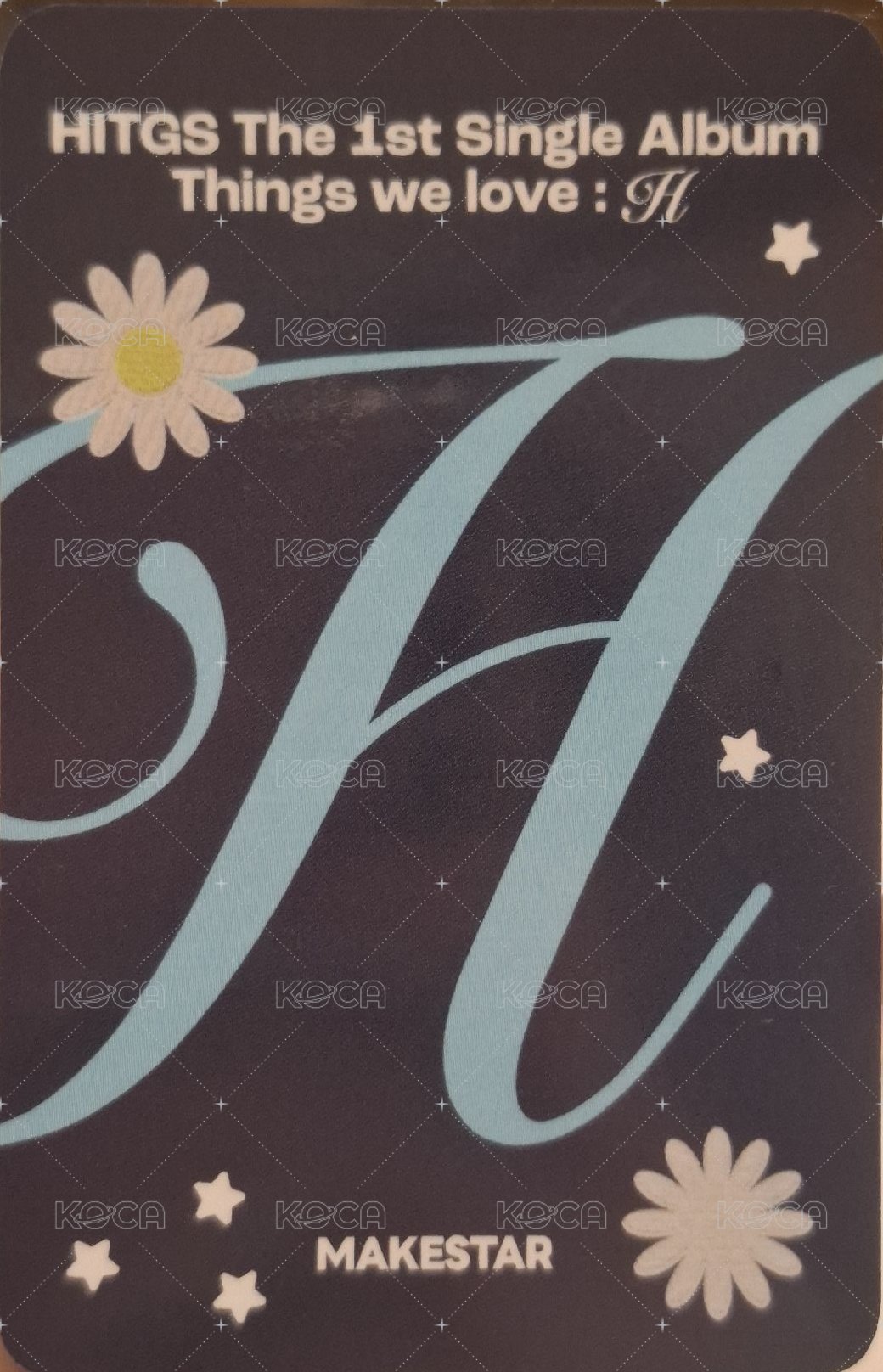 Things we love : H ms 簽售卡  背面