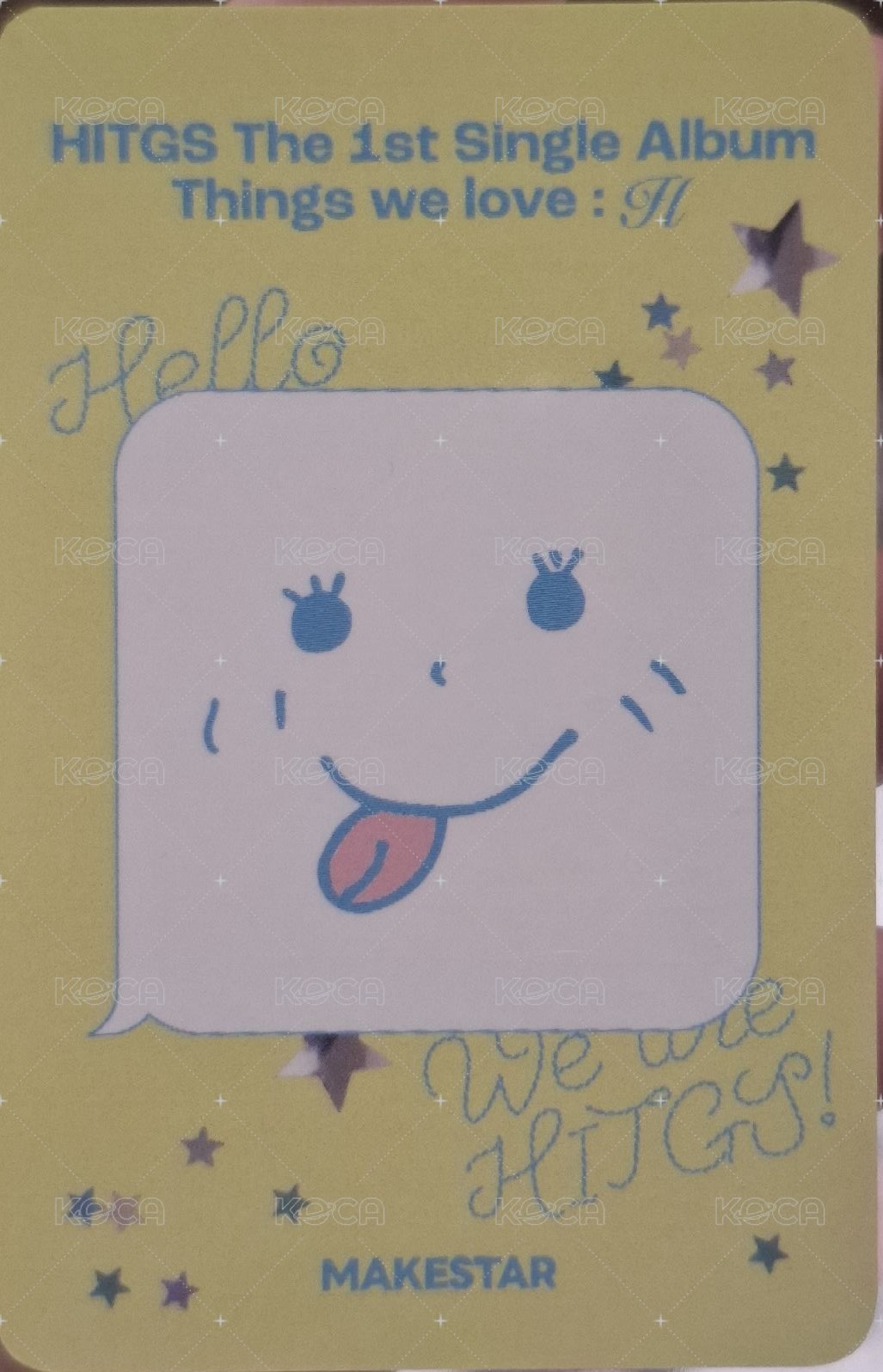 Things we love : H ms 簽售卡  背面