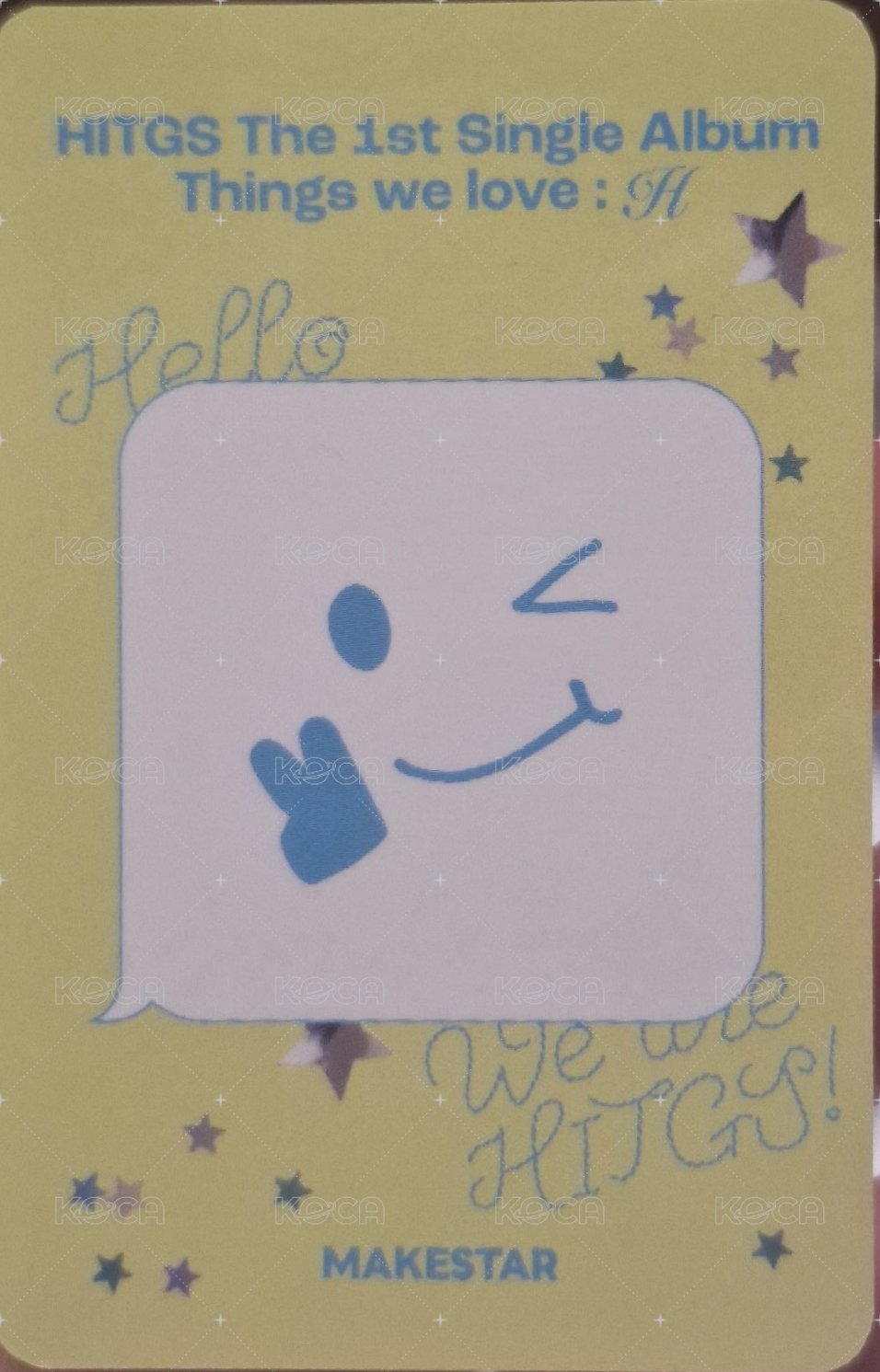 Things we love : H ms 簽售卡  背面