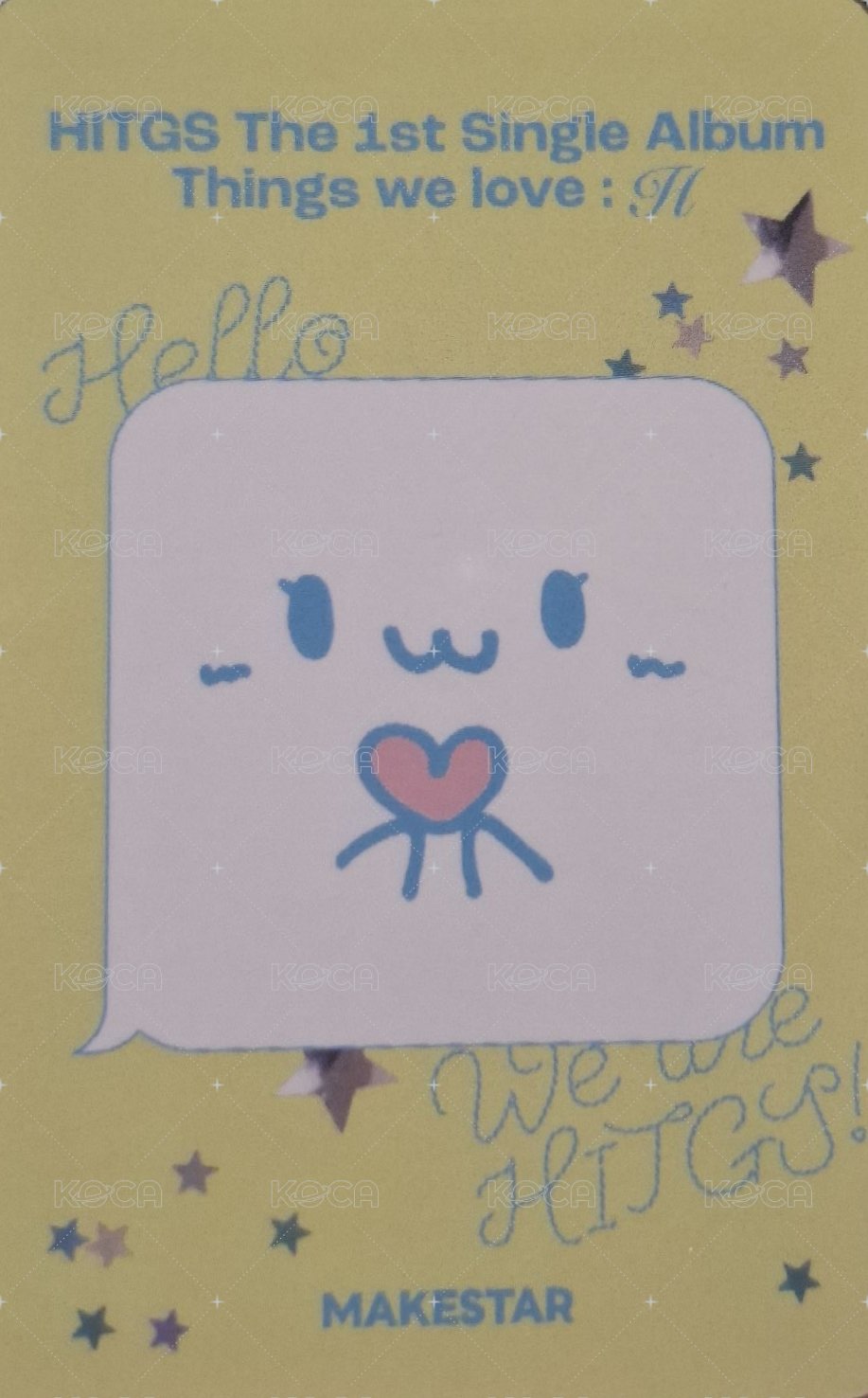 Things we love : H ms 簽售卡  背面