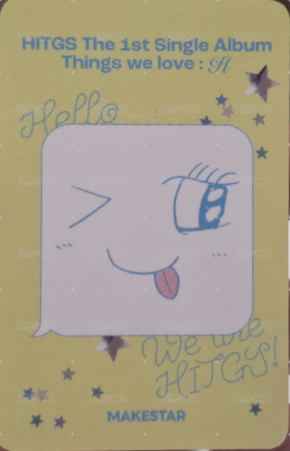 Things we love : H ms 簽售卡  背面