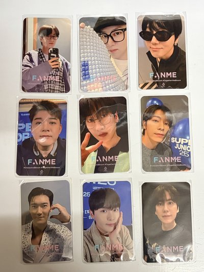 （整套9張）飯迷 SJ 台北簽售卡 童、圭邊角微損