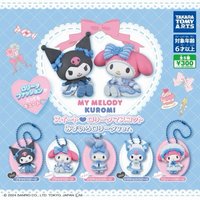 吊飾 T-ARTS 轉蛋 扭蛋 美樂蒂與酷洛米蘿莉塔公仔吊飾 水色篇
