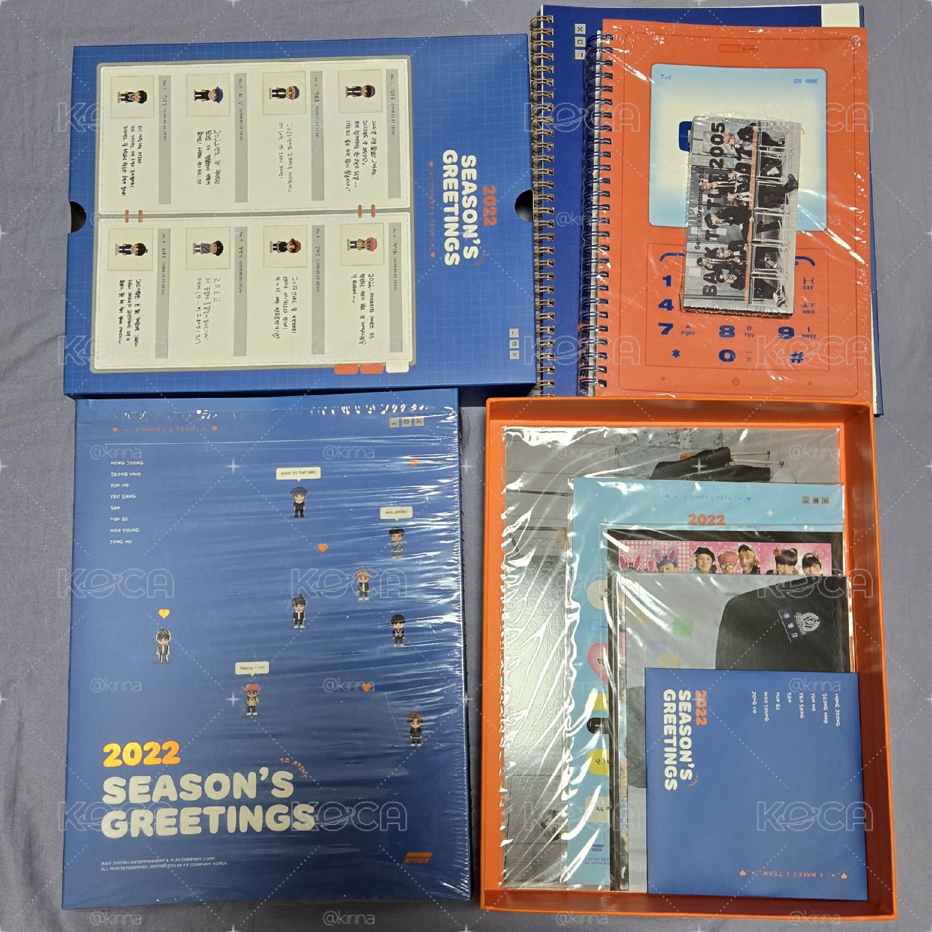 ATEEZ 2022年曆 無小卡