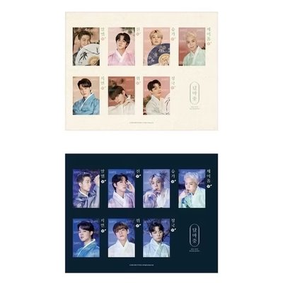 防彈 2021中秋節貼紙