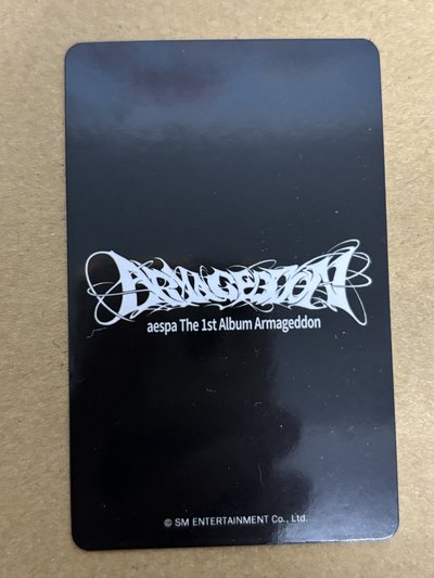 aespa Karina 柚子 正規一 kms 幸運卡 2.0柚 柚-