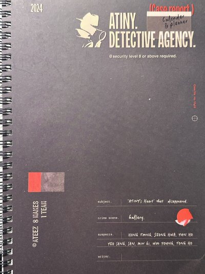 ateez 2024年曆/會員禮寫真