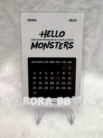 🩵BABYMONSTER RORA 世巡wvs展會 生日卡