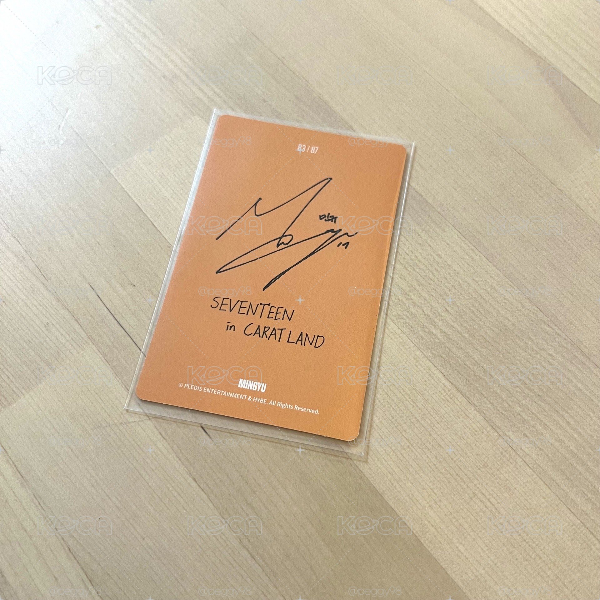 2025 SEVENTEEN in CARATLAND 隨機卡 MINGYU小卡