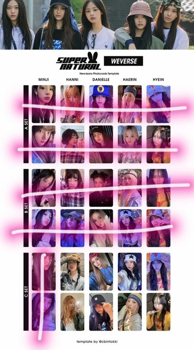 NewJeans Supernatural 專輯小卡