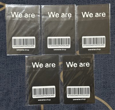 i-dle*《We are》迷你八輯 weverse wvs 簽售卡