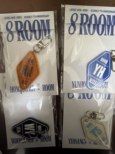 （現貨）弘中 潤浩 呂尚 友榮 8room 7週年 線上限定鑰匙圈（不含卡）